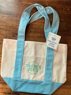 Trader Joe’s Mini Pastel Canvas Tote Bag